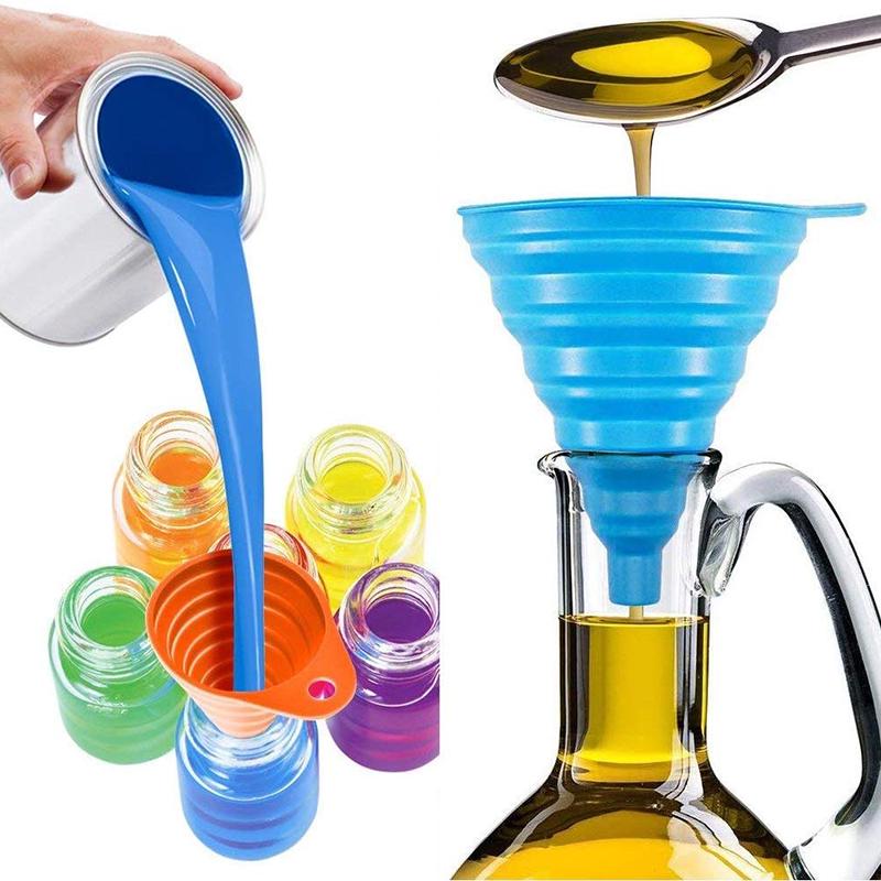 Mini Foldable Funnel Silicone Tools