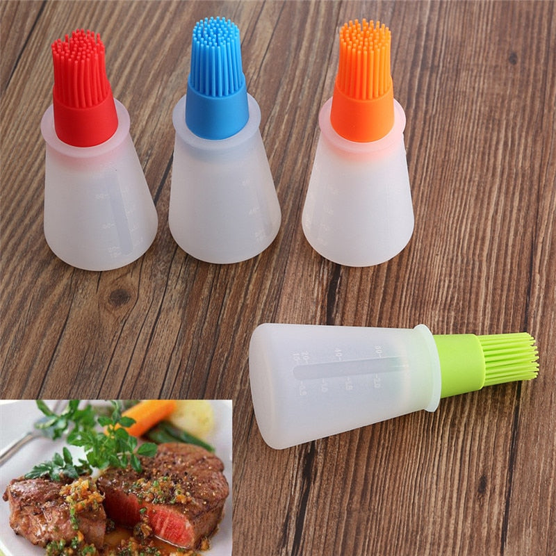 Kitchen Silicone Oil Bottle Oil Brush