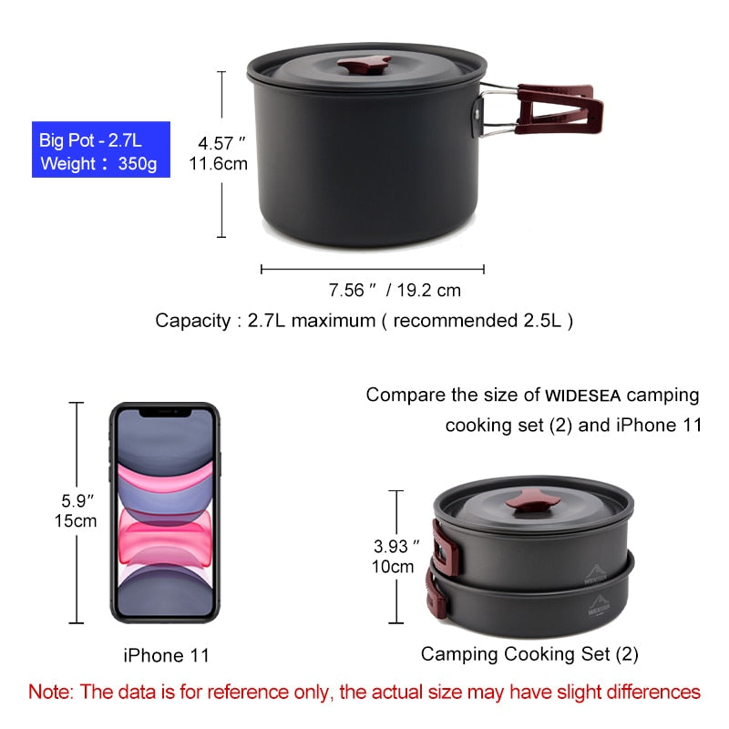 Camping Cookware Set Outdoor