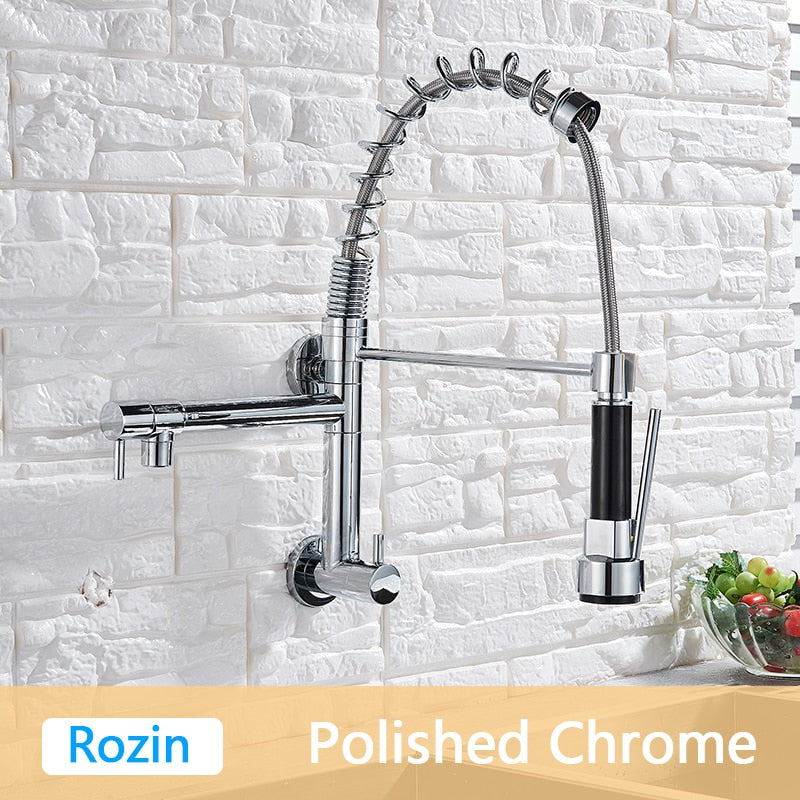 Rozin Matte Black Pull Down Kitchen Faucet