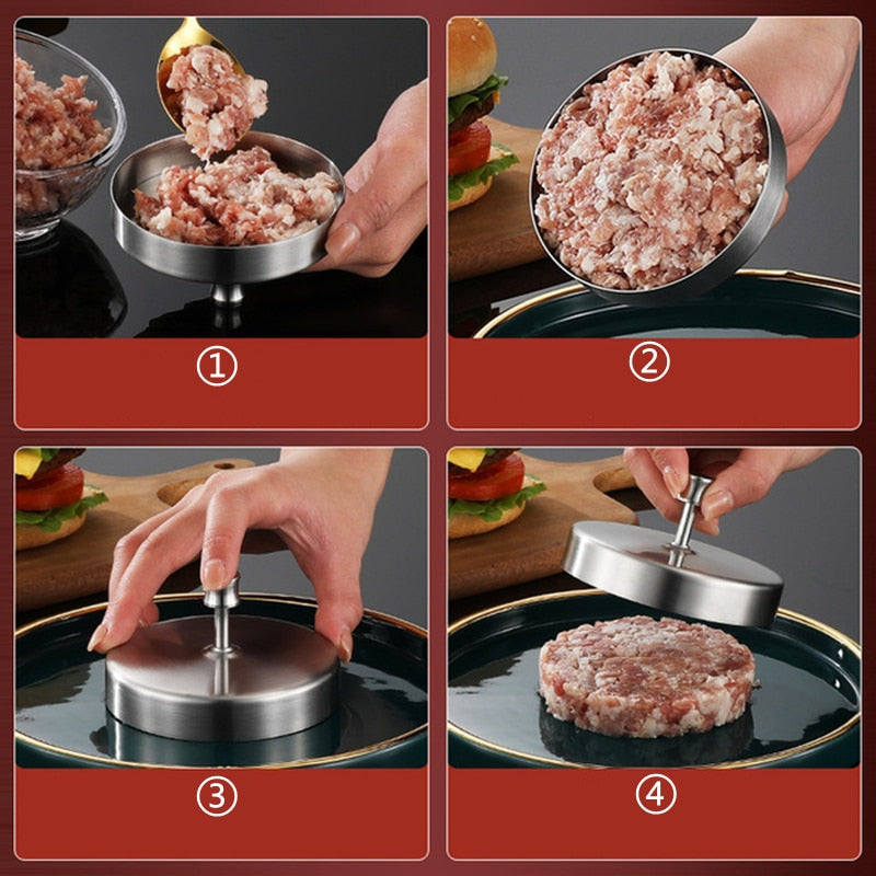 Round Shape Meat Tools Hamburger Press