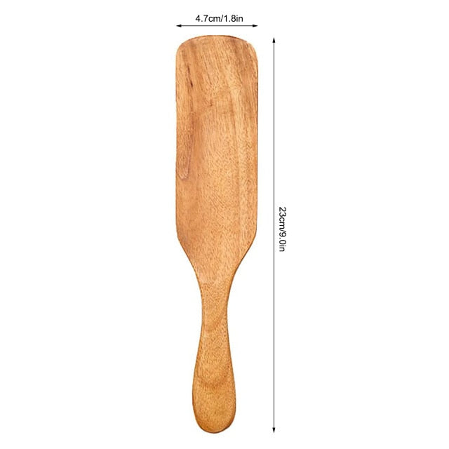 Teak natural wood tableware spoon colander