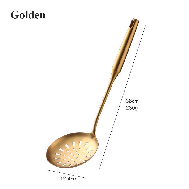 CookwarLong Handle Set Gold Cooking Utensils