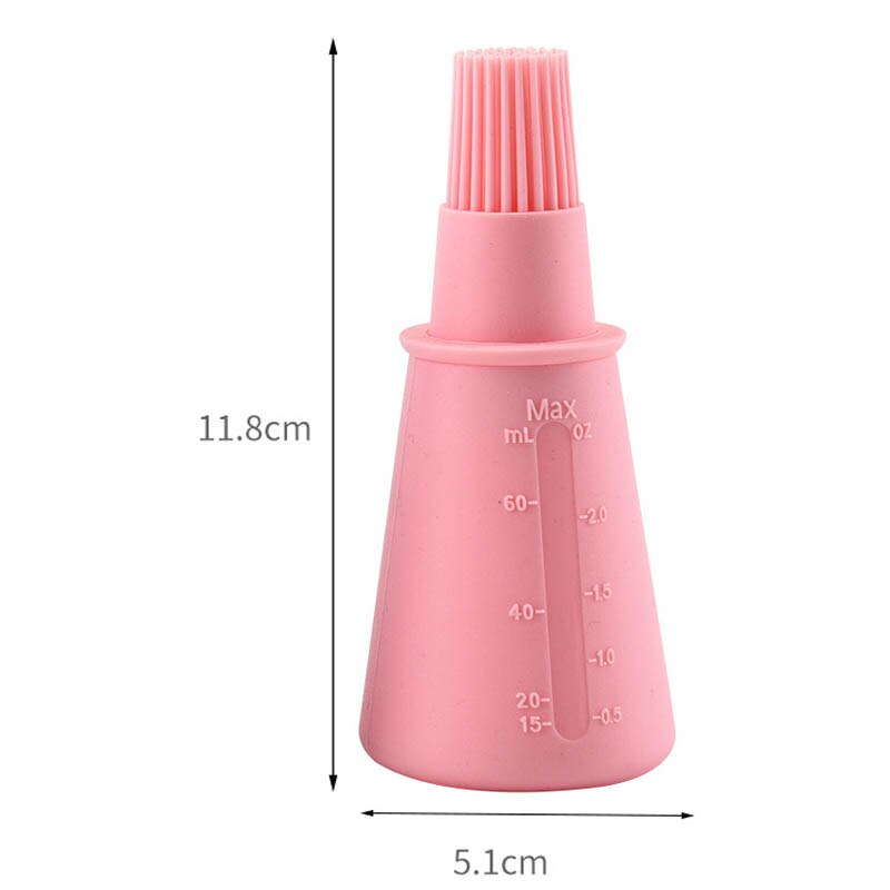 Silicone Oil Bottle with Cover Oil Bottle Brush