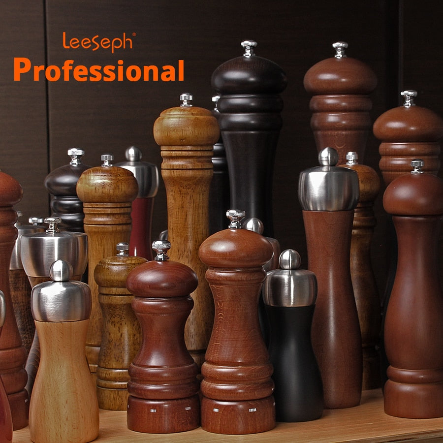 Salt and Pepper Mills, Solid Wood