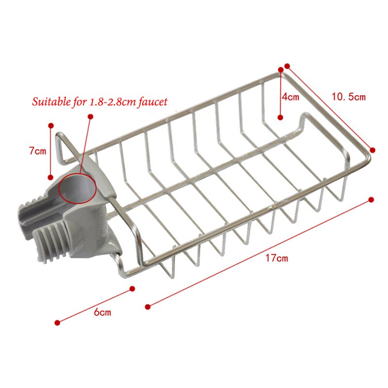 Kitchen Sink Faucet Shelf Stainless Steel