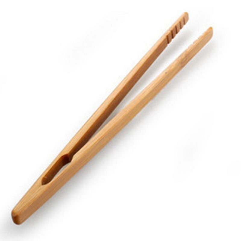 Wood Food Tongs Long Handle Non-Slip