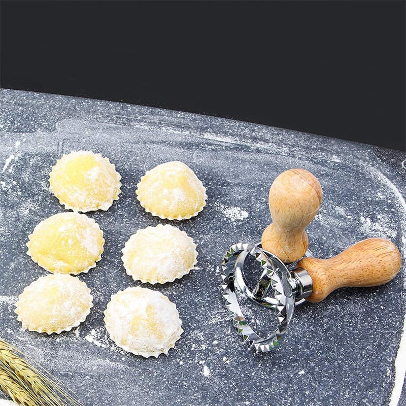 Pastry Press Mold Ravioli Cutter Dumpling Lace