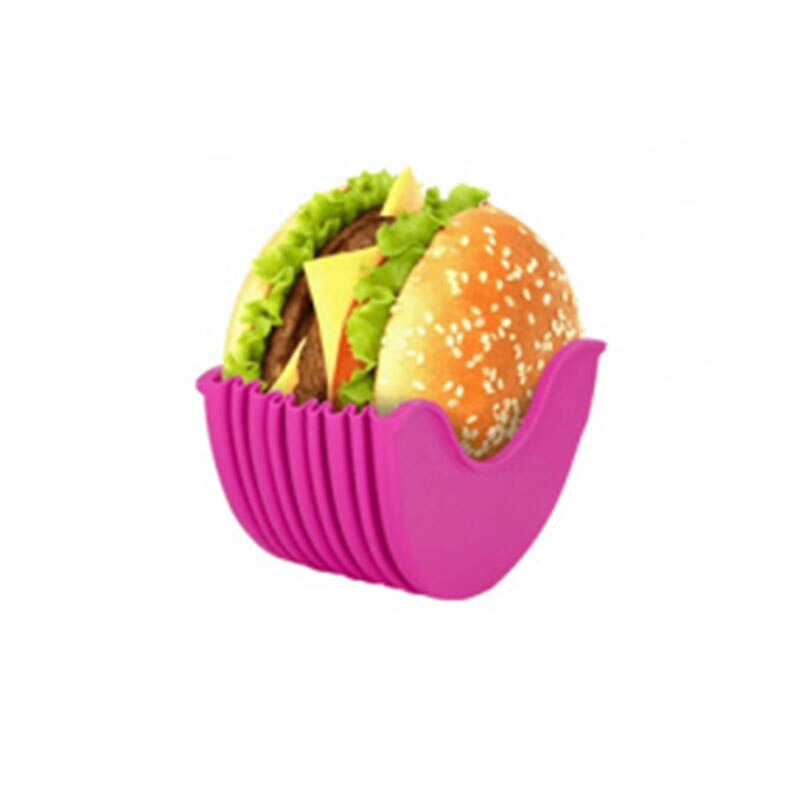 Burger Holders Reusable Anti-dirty Hands Silica Gel