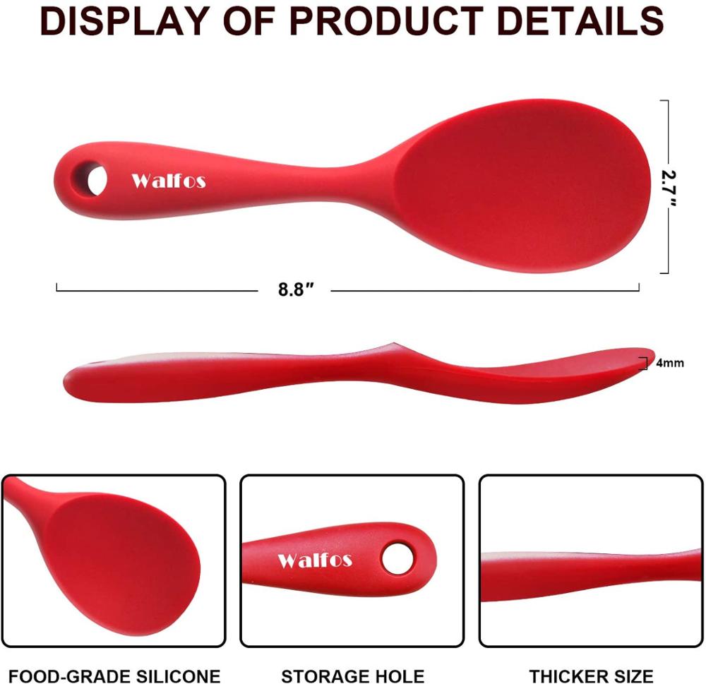 Silicone Spoon Mixing Spoon Long-Handled
