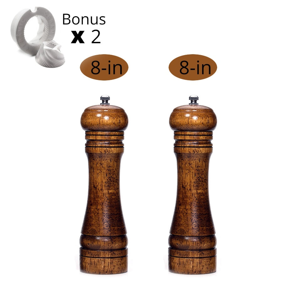 Salt and Pepper Mills, Solid Wood