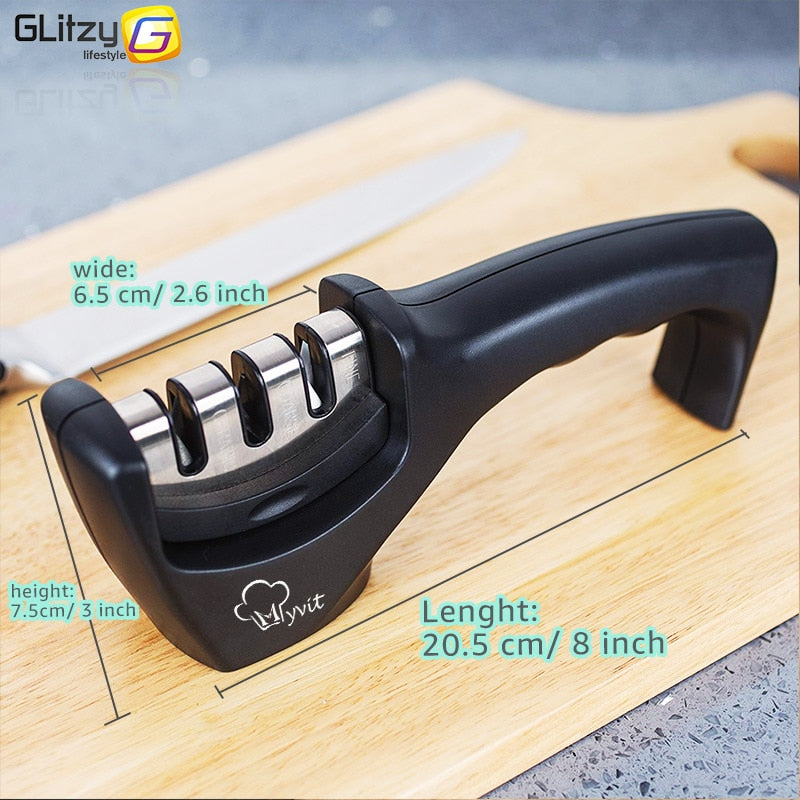 Knife Sharpener 3 Stages Professional Whetstone