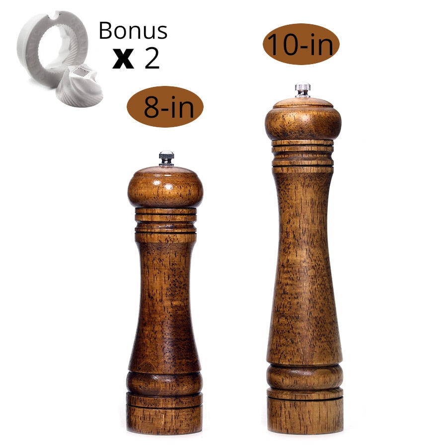 Salt and Pepper Mills, Solid Wood