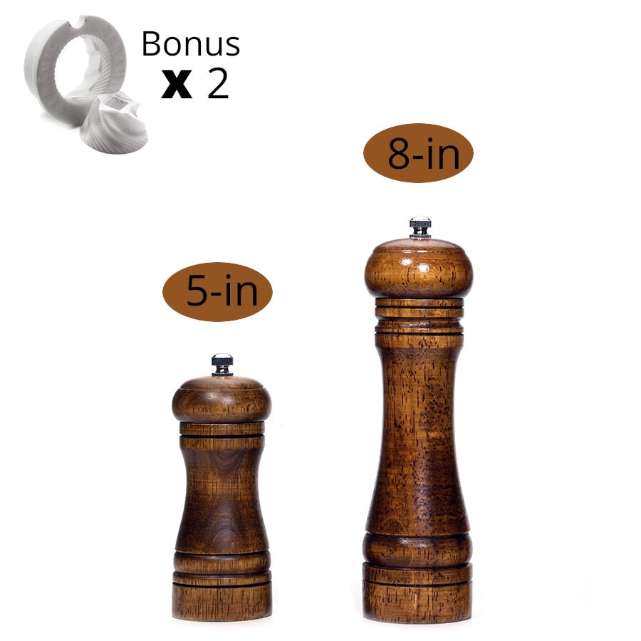 Salt and Pepper Mills, Solid Wood