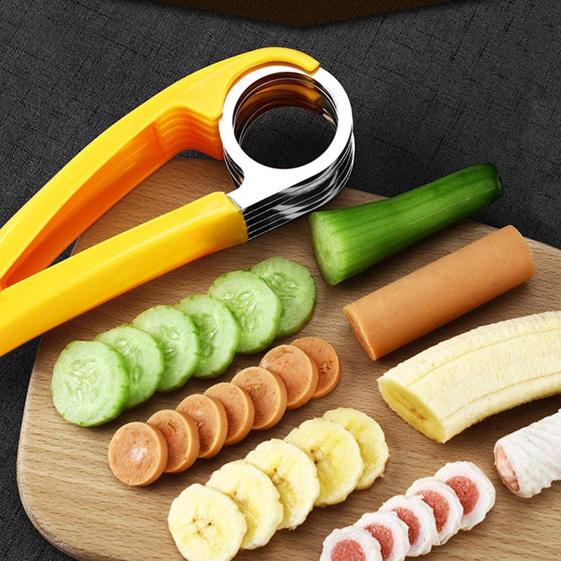 Banana Slicer Fruit Vegetable Sausage Slicer