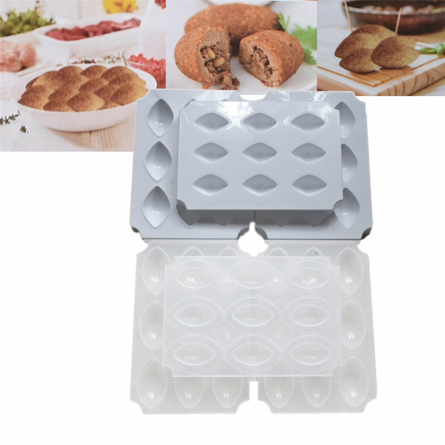 Manual Kibbeh Meatball Maker Meatloaf Mold Press