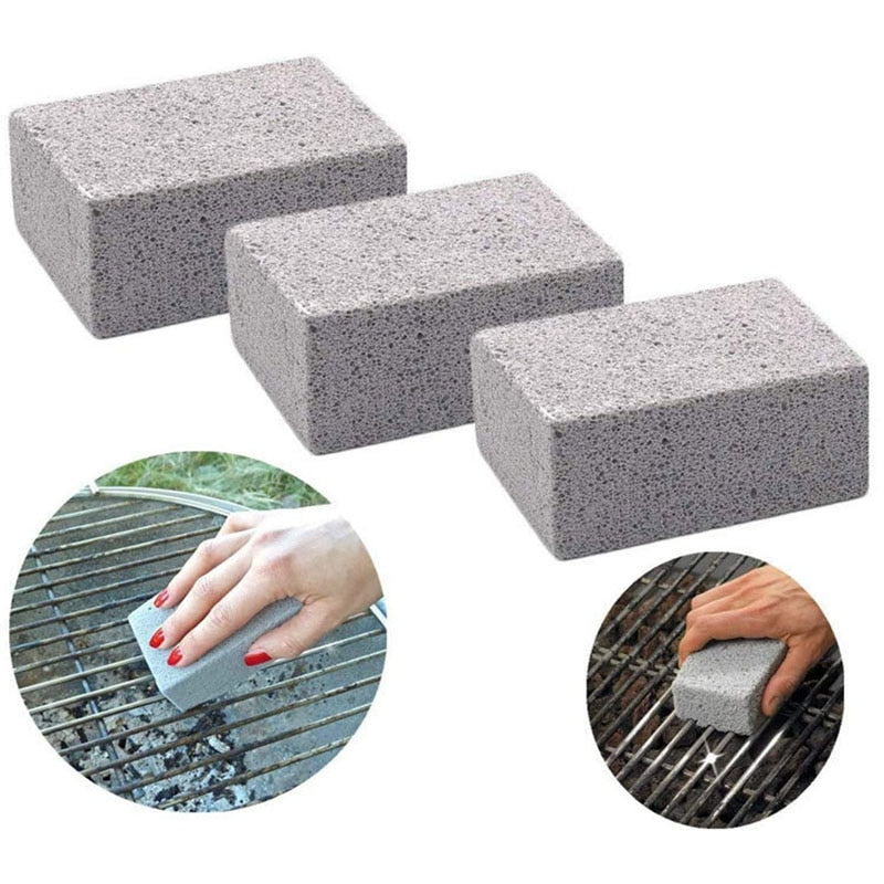 BBQ Grill Cleaning Brick Block Cleaning Stone Racks