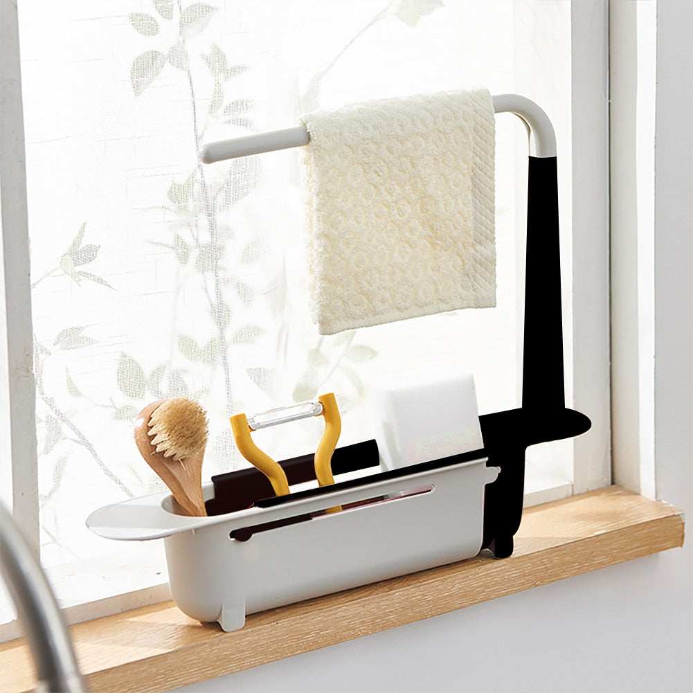 Telescopic Sink Drain Racks Organizer