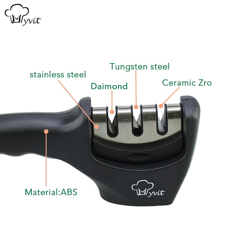 Knife Sharpener Stages Steel Whetstone