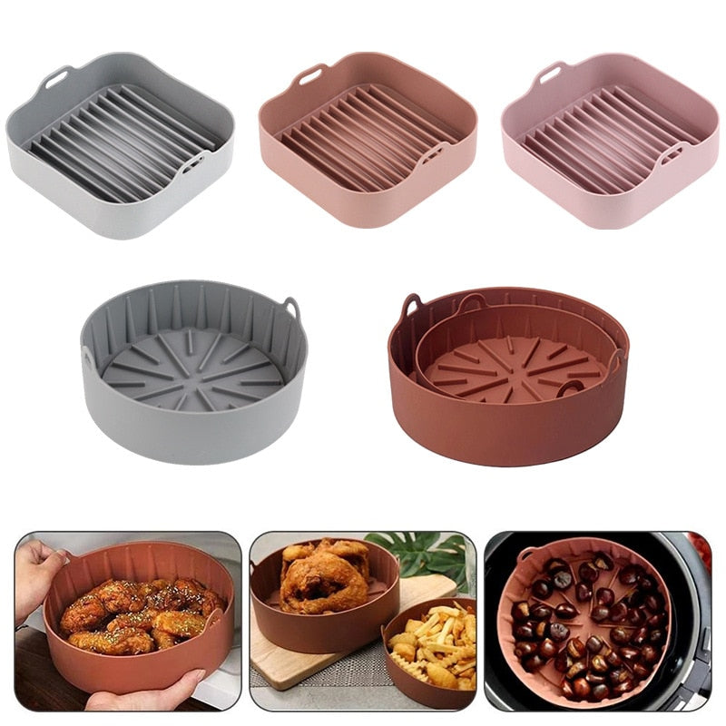 Silicone Pot for Airfryer Reusable Air Fryer