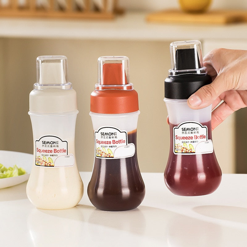 Hole Squeeze Condiment Bottles