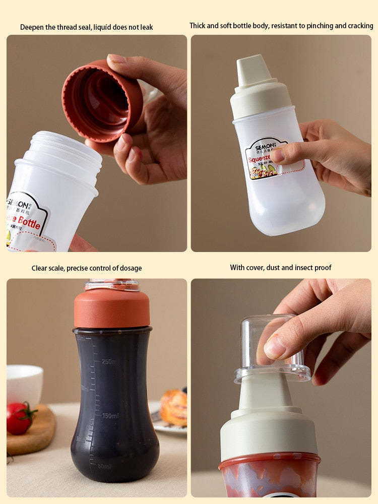 Hole Squeeze Condiment Bottles