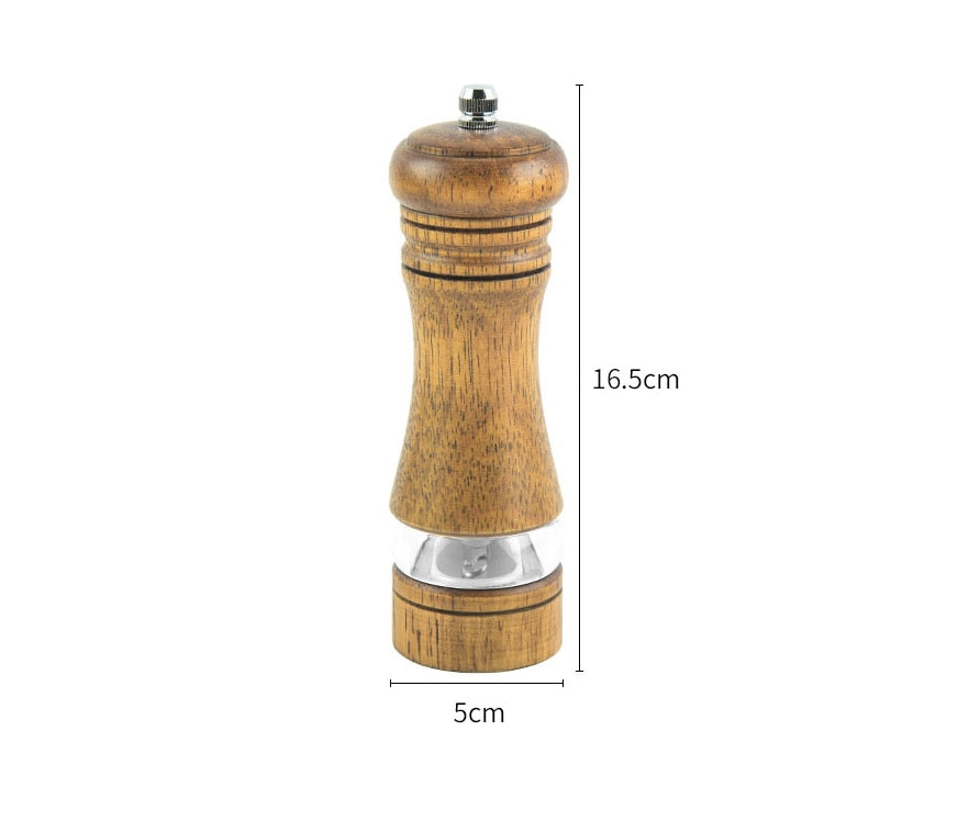 Solid Wood Spice Pepper Mill