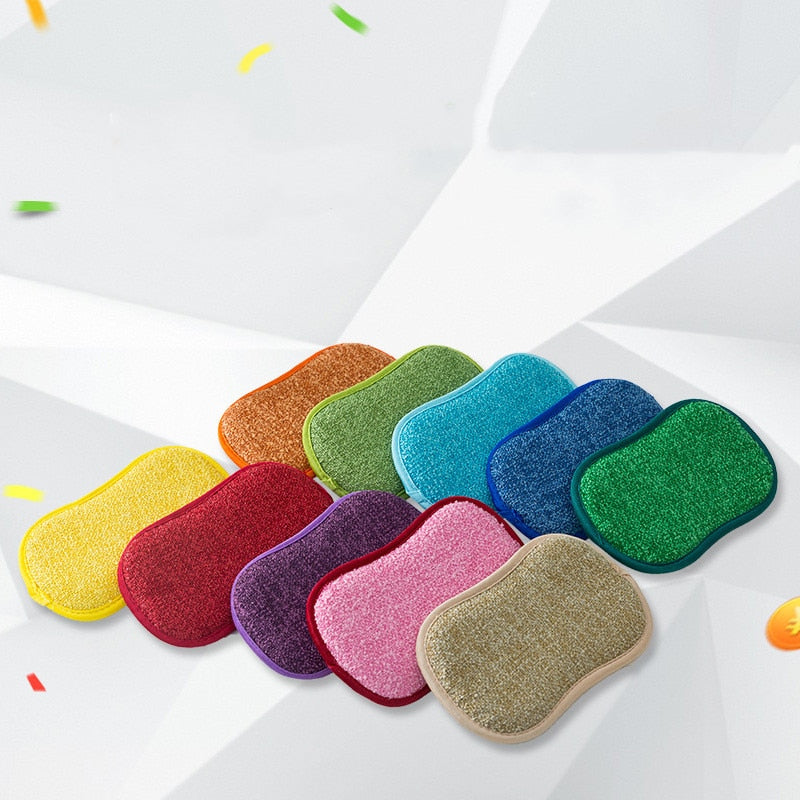 Scrub Sponges for Dishes Non-Scratch Microfiber