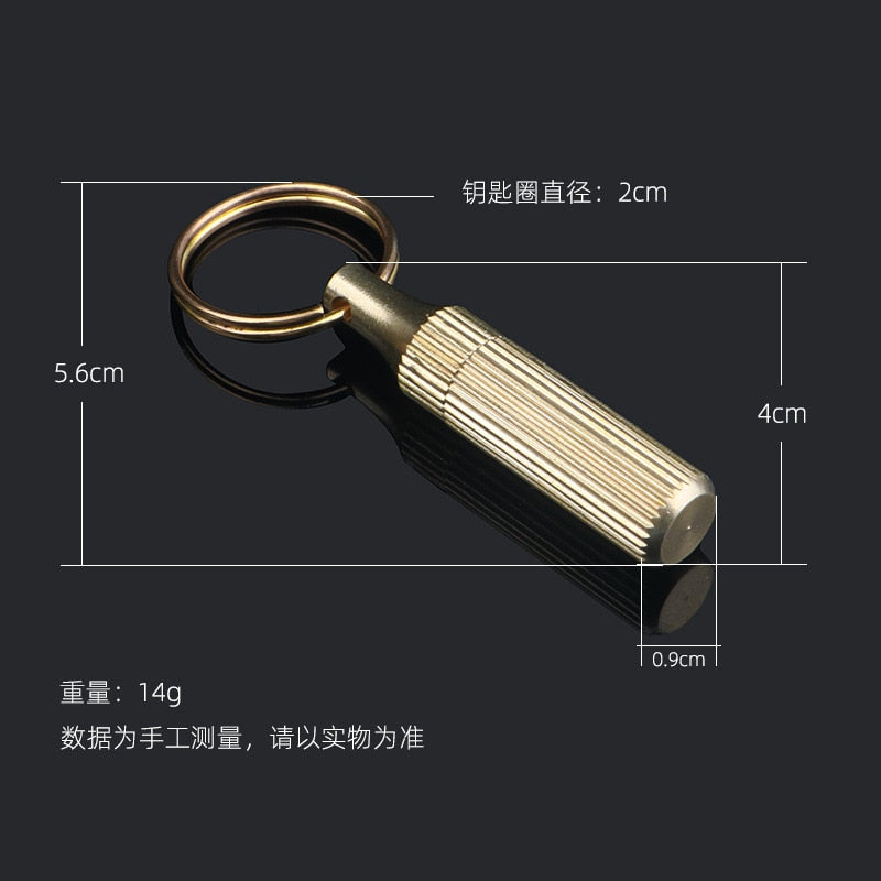 Mini Brass Capsule Pocket Knife