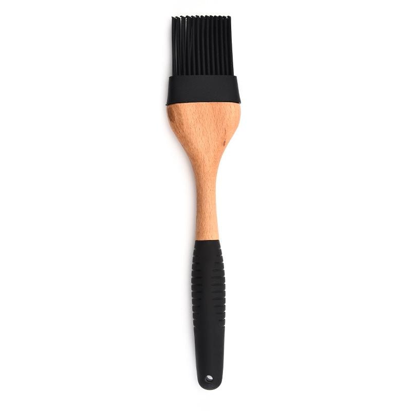 Silicone Wood Turner Spatula Brush
