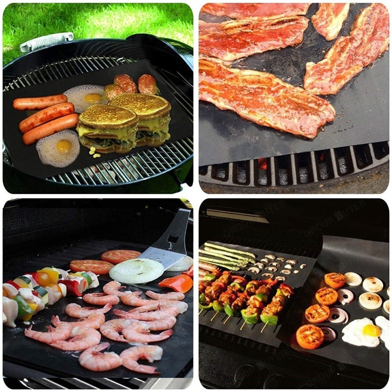 Reusable Non-Stick BBQ Grill Mat Barbecue