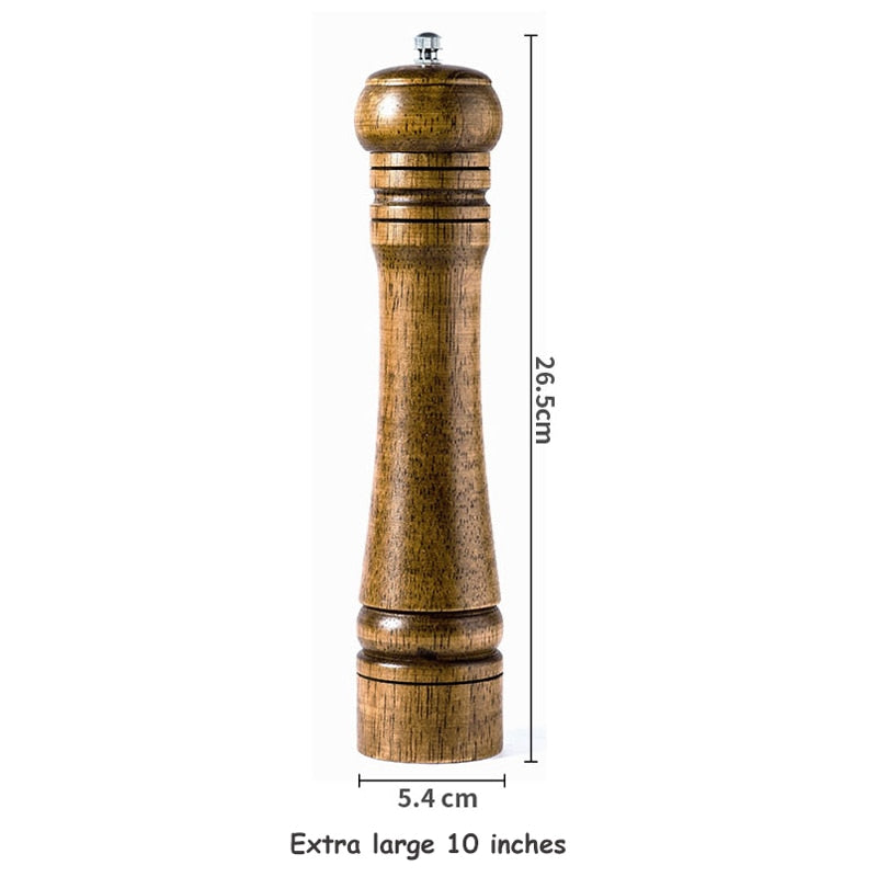 Solid Wood Spice Pepper Mill