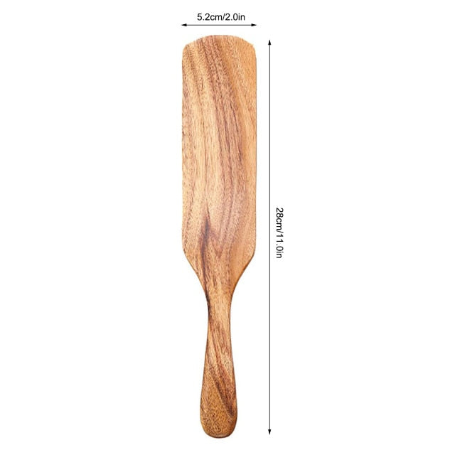 Teak natural wood tableware spoon colander