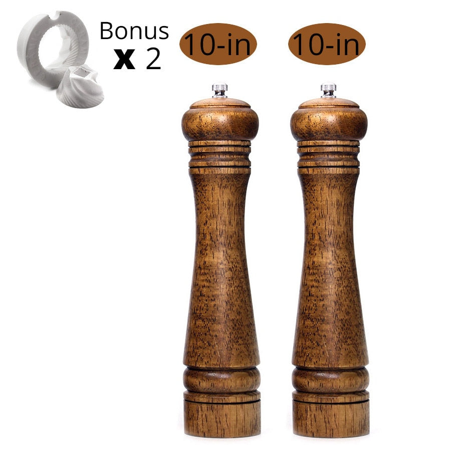 Salt and Pepper Mills, Solid Wood