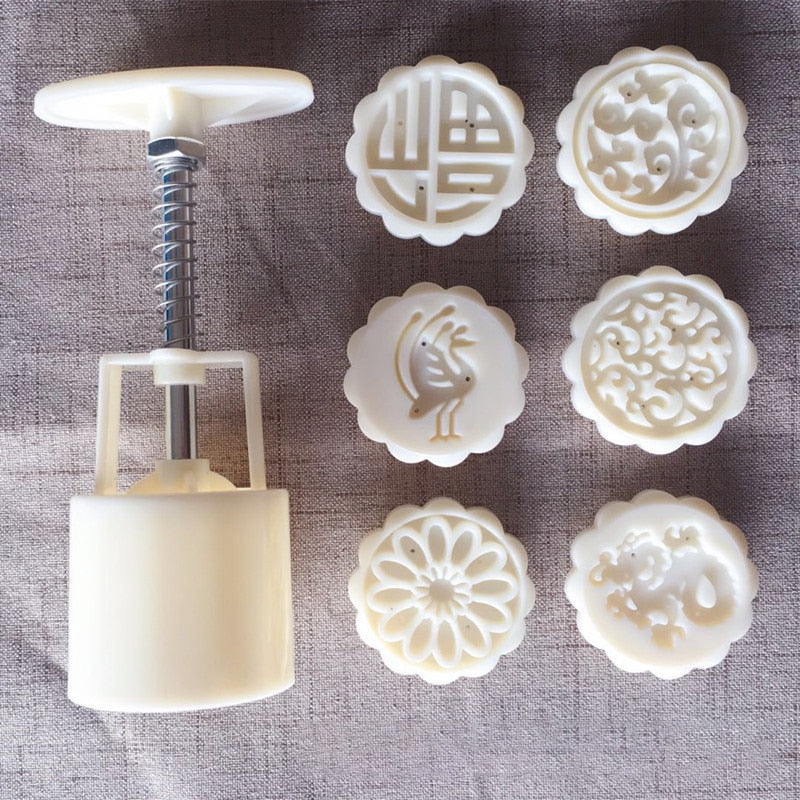 Hand Pressure Snowy Moon Cake Mold