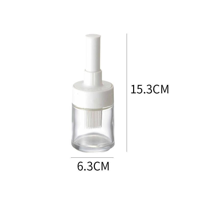 Portable Silicone Oil Bottle with Brush