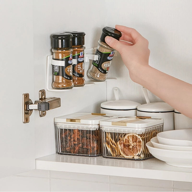 Kitchen Wall Mount Spice Storage Rack Cupboard