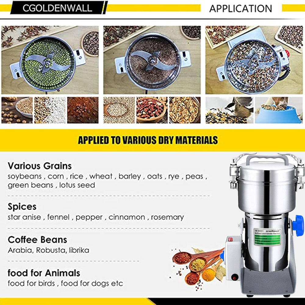 800g Spice Grinder Herbal Coffee Grinder