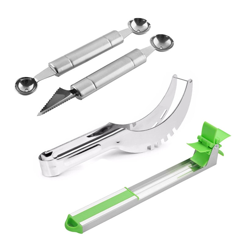 Stainless Steel Watermelon Slicer Fruit Knife Windmill