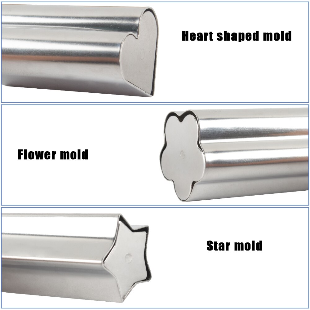 3Pieces Stainless Steel Fruit Vegetable Cutter Mold