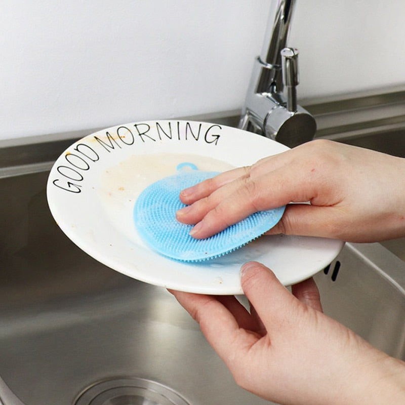 Silicone Brush Kitchen Dishwashing Soft