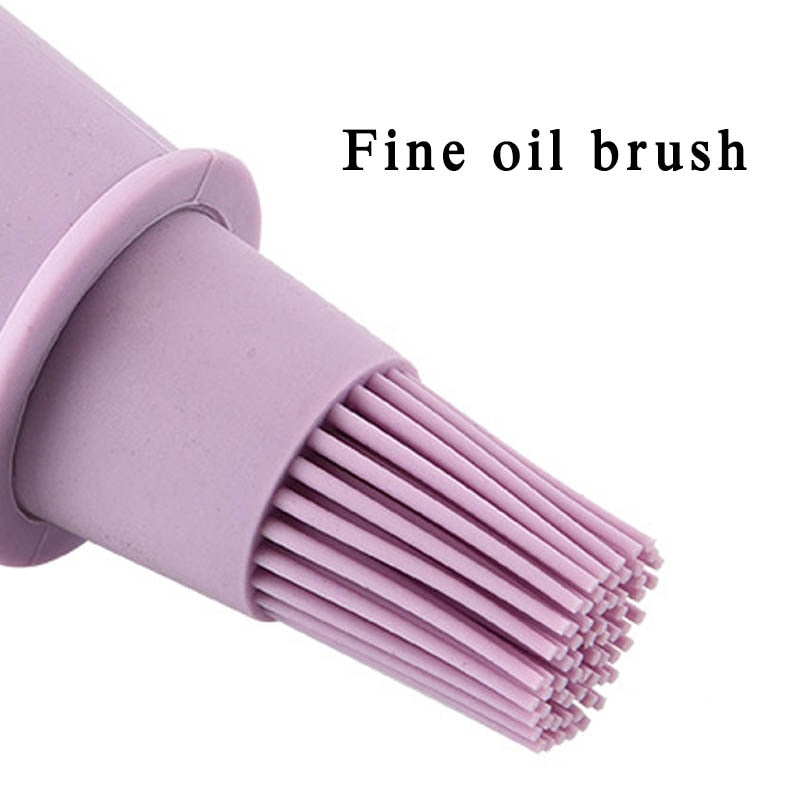 Silicone Oil Bottle with Cover Oil Bottle Brush