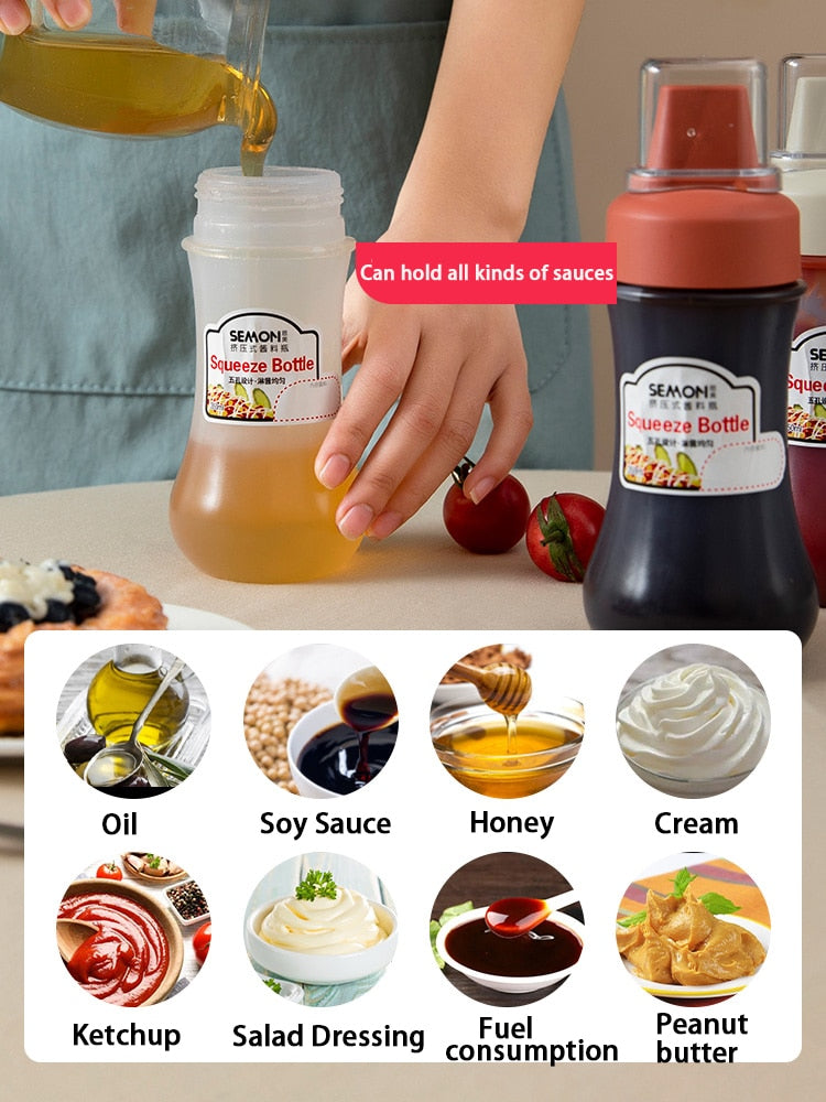 Hole Squeeze Condiment Bottles