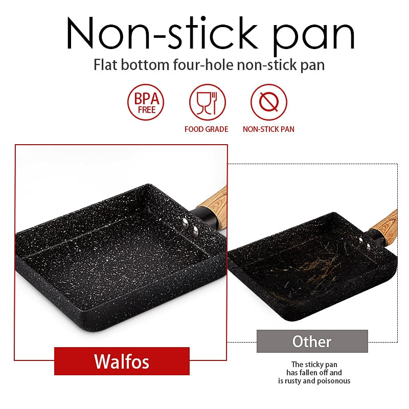 Black Non-Stick Pan Fry Egg Pan