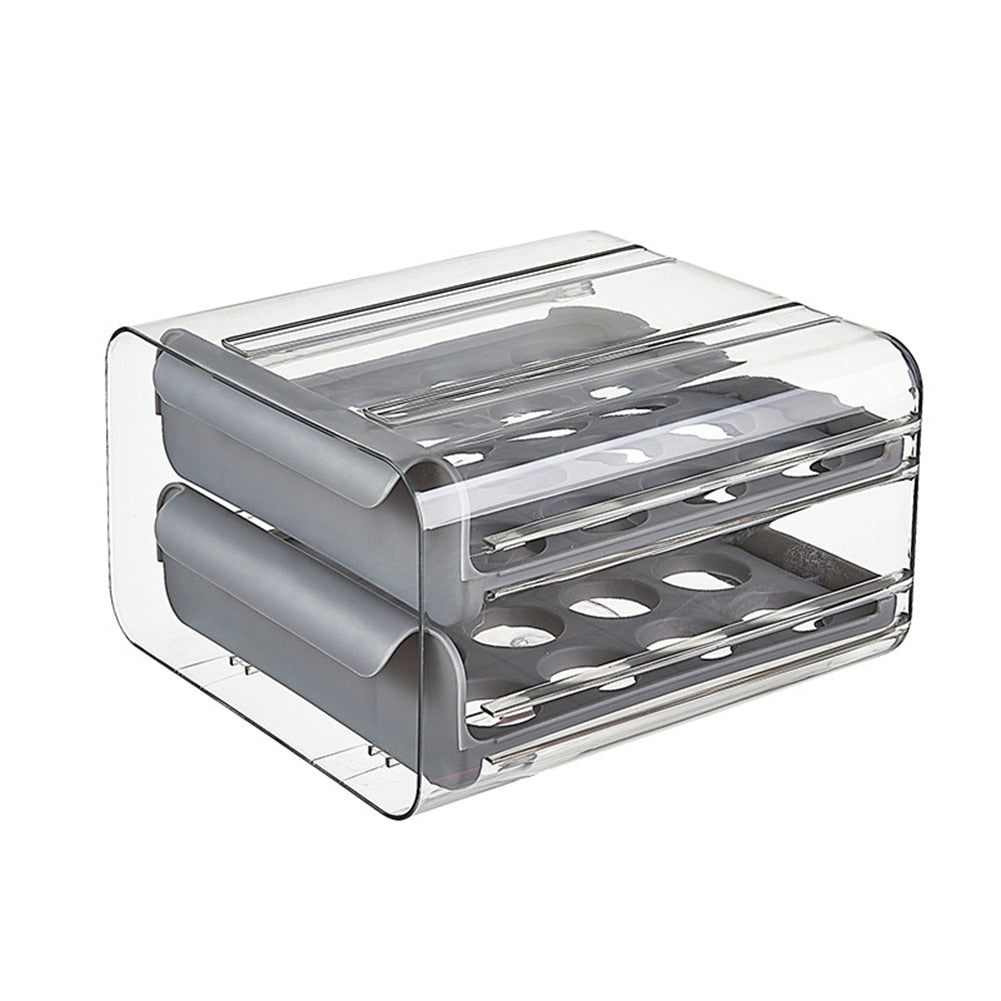 Double-Layer Egg Box Drawer Type Storage