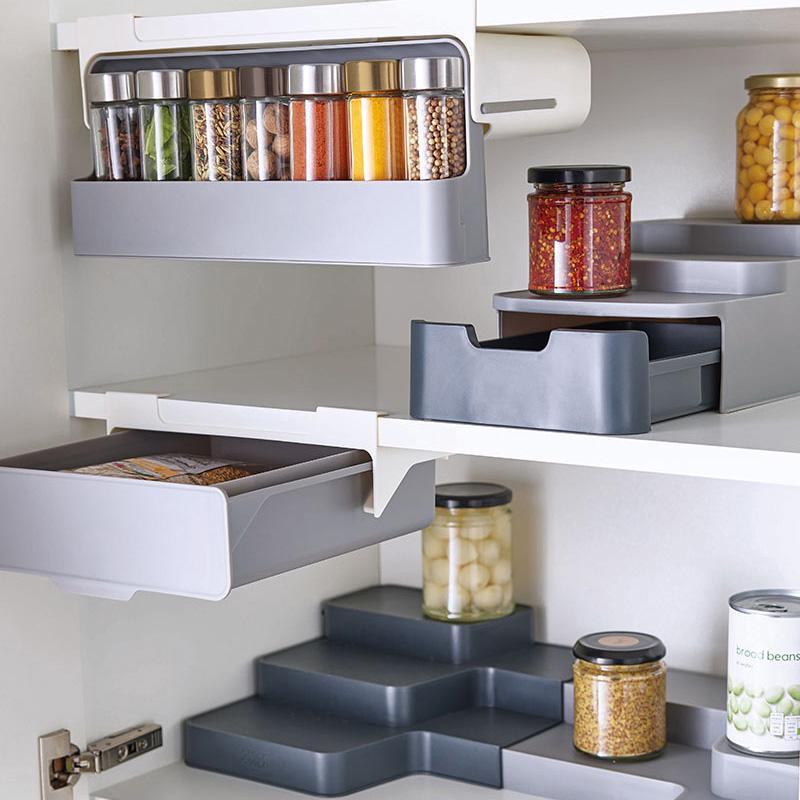 Self-adhesive Wall-mounted Under-Shelf Spice