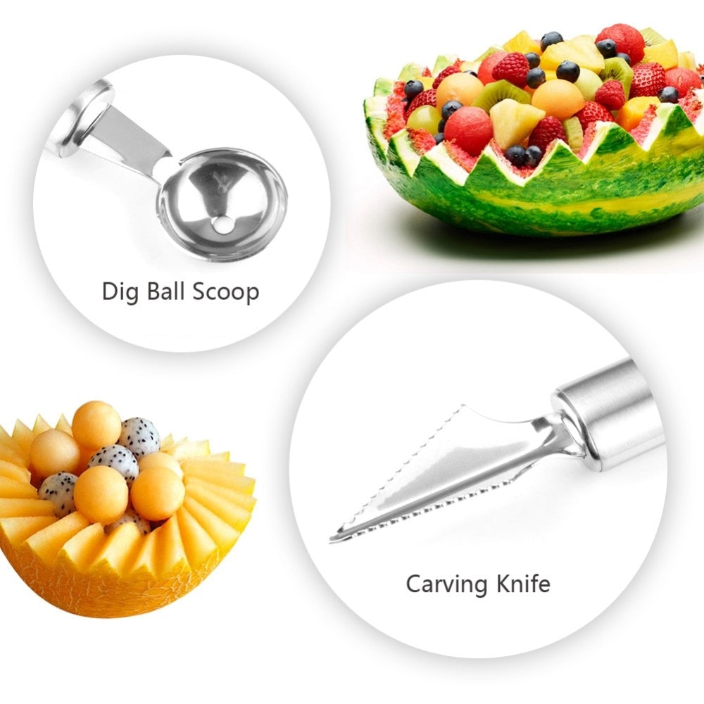 Stainless Steel Watermelon Slicer Fruit Knife Windmill