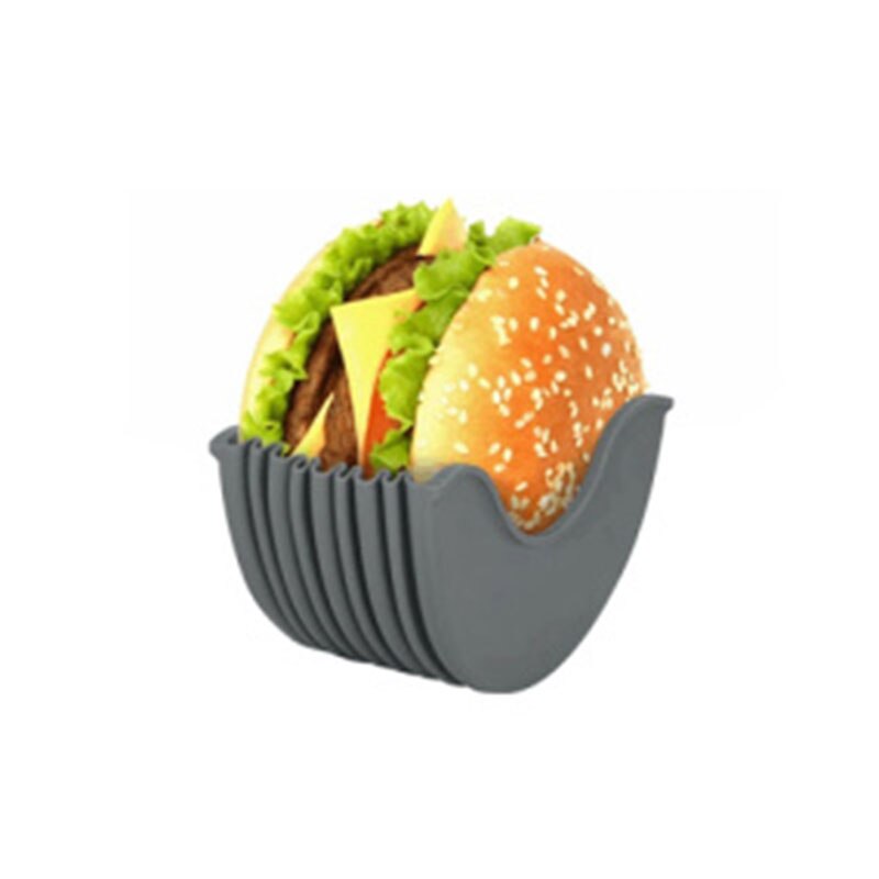 Burger Holders Reusable Anti-dirty Hands Silica Gel