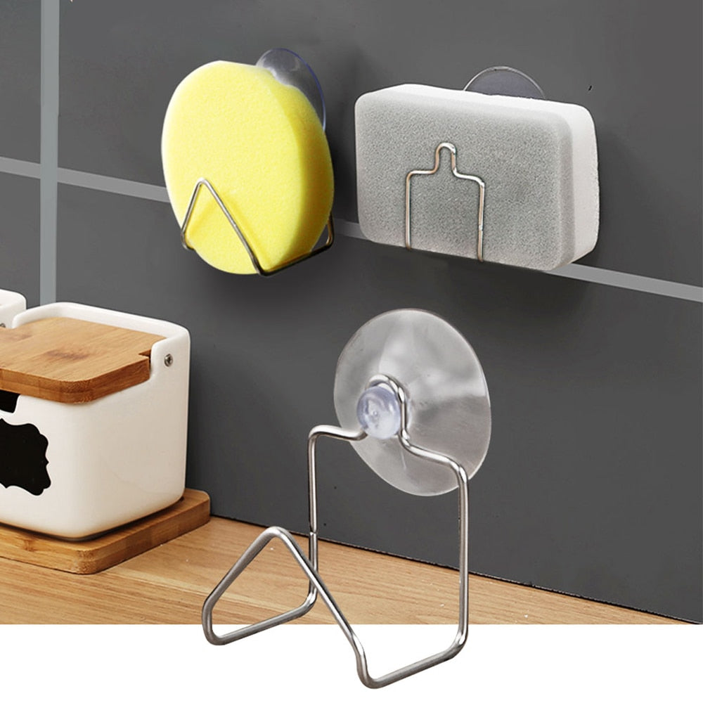 Portable Suction Cup Stainless Steel Drain Rack