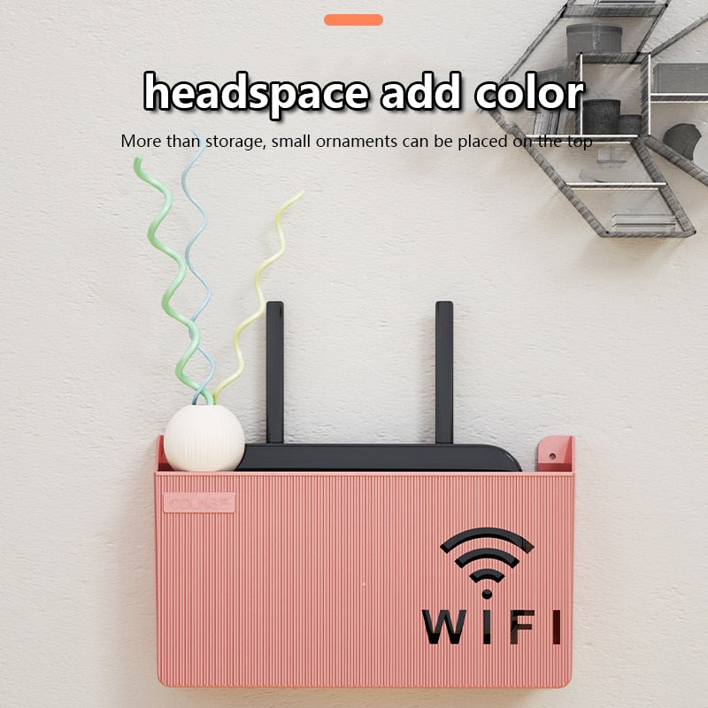 Wireless Wifi Router Shelf Storage Box Wall